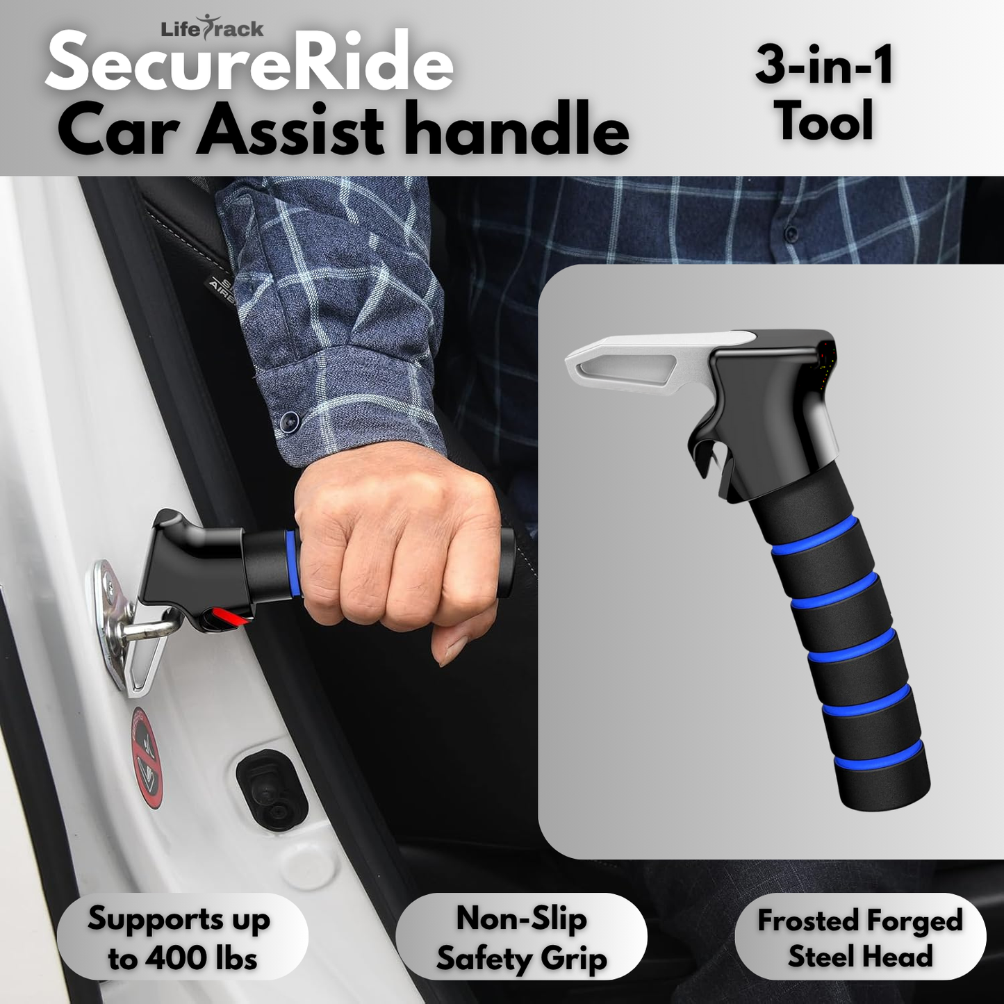 SecureRide - Car Mobility Handle for Elderly